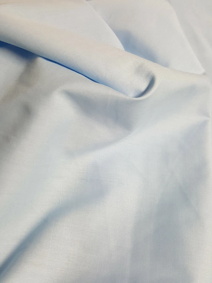 Light Blue Poly/Cotton Solid Fabric- Fat Quarter - Image 1 of 1