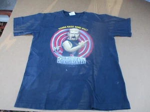 Vintage 1998 Stone Cold Steve Austin Celebrity Deathmatch T-Shirt Large FADED!! - Bild 1 von 20