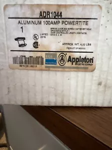 New Appleton ADR1044 Powertite Receptacle 100A 4W 4P - Picture 1 of 2