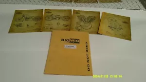 Harley Davidson Patent Wall Art Prints / Big Wig Prints Set of 4 Prints 10x8 - Picture 1 of 3