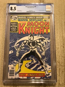 MARVEL SPOTLIGHT 28 - CGC VF+ 8.5 - 1ST SOLO APPEARANCE OF MOON KNIGHT (1976) - Picture 1 of 2