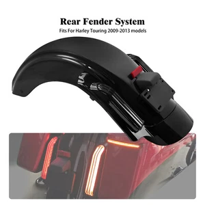 Sistema de guardabarros trasero LED estilo CVO para Harley Touring Road Electra Glide 2009-2013 - Imagen 1 de 16