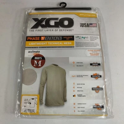 XGO Mediano Hombre Fase 1 Malla Técnica Ligera Aclimatación Absorción Seca Ag47 Foto 1 de 2