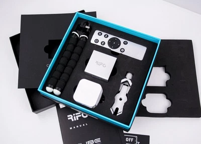 RIF6 Cube Mobile Mini Pico Projector Cube w/ Accessories + Box - Image 1 of 4
