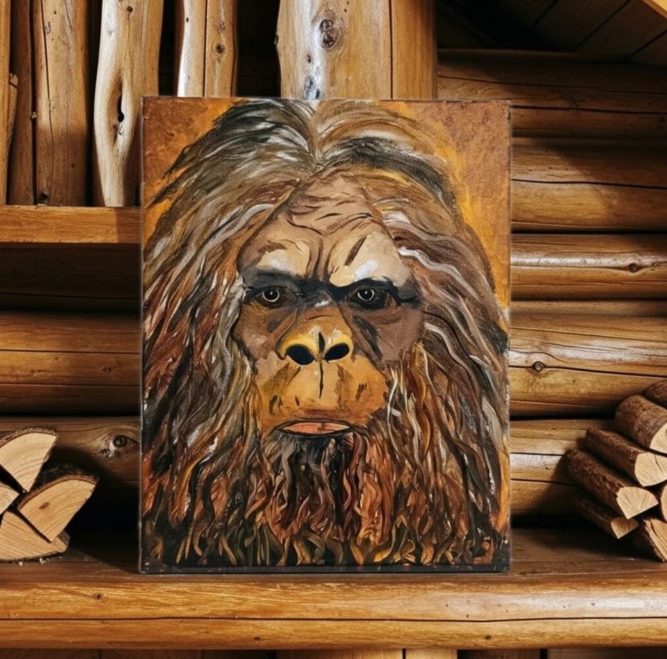 Original Bigfoot Painting – Mysterious Sasquatch Art, One-of-a-Kind!  - Image 1 of 4