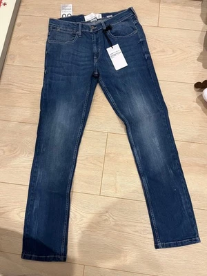 Бумажная джинсовая ткань мужские джинсы 30/30 эластичные приталенные - Изображение 1 из 4