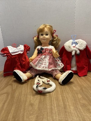 Vintage 1960’s Pigtails Strawberry Blonde Mattel Chatty Cathy Doll Talks Clearly - Image 1 of 4