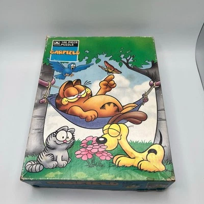 Rompecabezas Garfield Vintage 100 Piezas 1979 Completo Nermal Odie Verano Foto 1 de 4