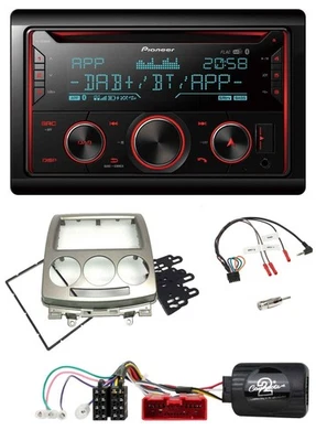 Pioneer 2DIN DAB Lenkrad Bluetooth USB CD Autoradio für Mazda 5 CR 2005-2010 sil - Bild 1 von 4