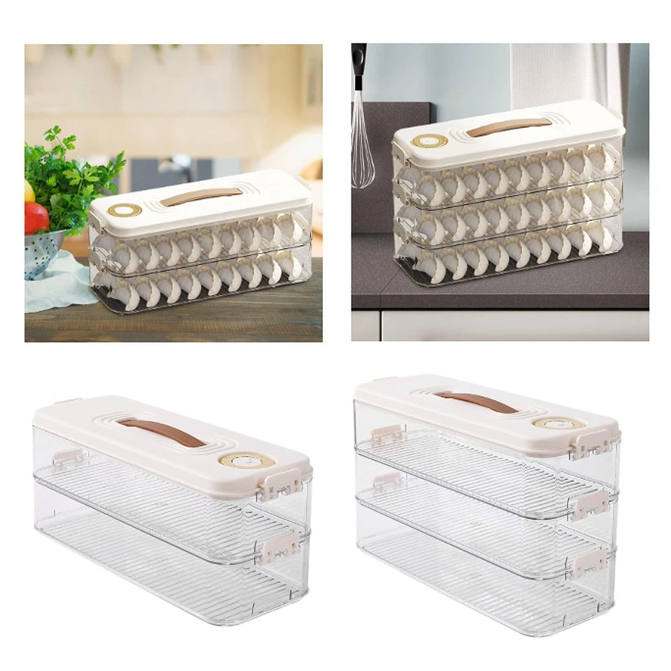 Food Storage Container Food Storage Box Airtight Portable Multipurpose Dumpling - Image 1 of 1