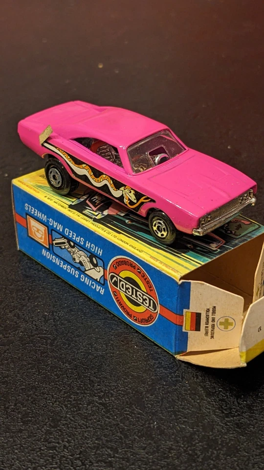 Miniature Matchbox Superfast N°70 - Rose -  DRAGSTER - Vintage 70 - Photo 1/4