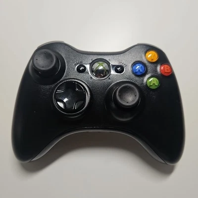 Microsoft Xbox 360 Wireless Controller OEM Original Black Tested and Working - Bild 1 von 4