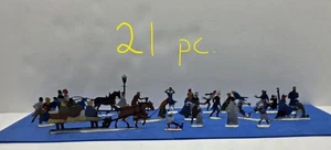 Hans Heinrichsen flache Bleifiguren Winter Schlittschuh Szene Germany 21 insgesamt  - Bild 1 von 13