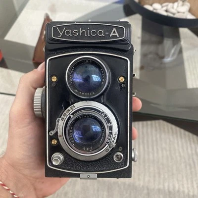 Lente Yashica A 6x6 negra para cámara fotográfica yashimar 80 mm F/3,5 de Japón Foto 1 de 4