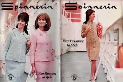 Spinnerin Knitting Pattern Passport to Style Classic Elegant Fashions 1967 VTG - Image 1 of 4
