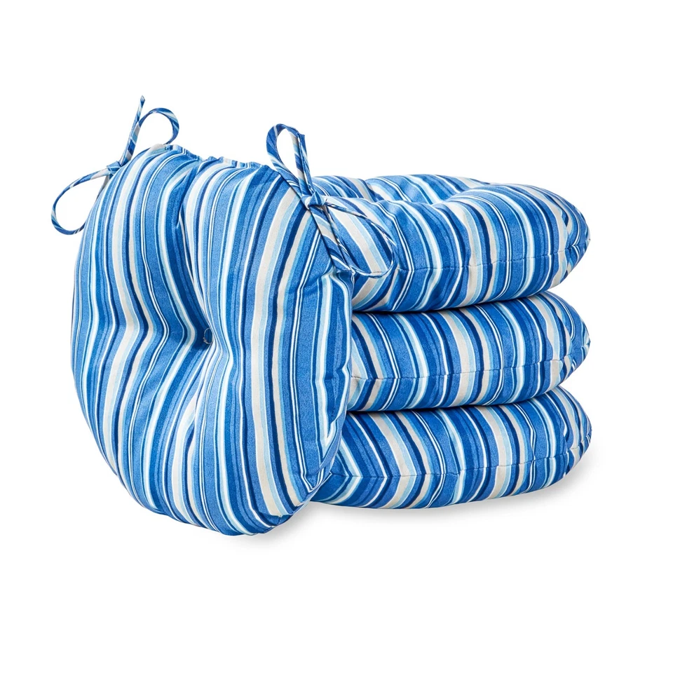 Cojín de bistró exterior redondo de 15" - JUEGO DE 4 Foto 1 de 1