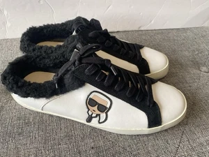 Karl Lagerfeld Paris Hombre 7 EU 39-40 Zapatillas Sin Espalda Cuero Imitación Piel - Imagen 1 de 8