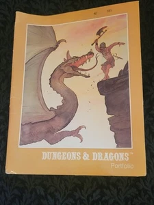 RARE Vintage Dungeons & Dragons Portfolio Two Pocket Folder D&D - Bild 1 von 6