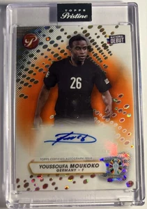 Youssoufa Moukoko 2023 Topps Pristine Road to UEFA Euro 2024 Orange AUTO /25 - Picture 1 of 2