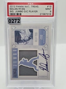 💥 2012 Nolan Ryan Panini National Treasures Jumbo Relic SN: 2/25 PSA 9💥 - Picture 1 of 4