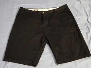 Men's Volcom Bermuda Chino Shorts Size 40 Black Excellent Logo Pockets Skate - Picture 1 of 16
