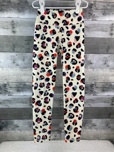 Hanna Andersson Activewear Leopard Full Length Leggings 130 cm Girls 8 - Altered - Picture 1 of 6