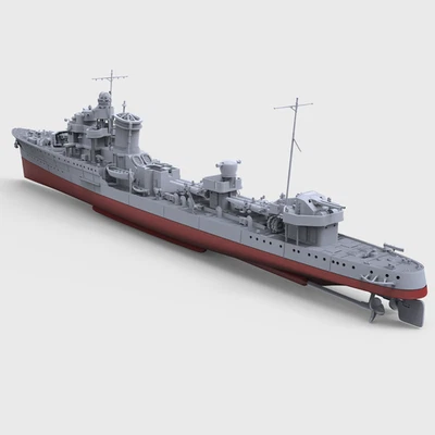 SSMODEL 1:350 Italian Saetta Class Destroyer Saetta 1935 Full Hull - Image 1 of 3
