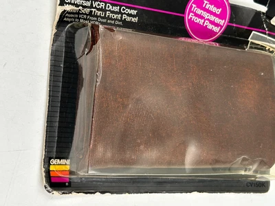 Cubierta antipolvo para VCR Video Deluxe GEMINI con panel frontal transparente marrón Foto 1 de 4