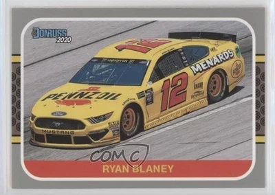 2020 Panini Donruss NASCAR Retro 1987 Throwback Cars Silver Ryan Blaney #195 - Image 1 of 2