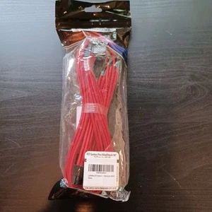 Cablemod RT Series Pro ModMesh 90 16P to 4 x 8 P (B) Red Computer PC Cable - New - Afbeelding 1 van 4