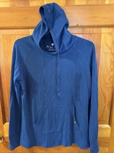 Free Fly Women’s Medium Blue Hoodie W/ Drawstring And Pockets - Picture 1 of 5