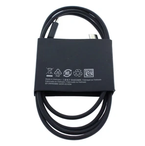 Samsung USB-C to USB-C Cable 1 meter (3.2 ft) EP-DN980BBE ( SET of 2X CABLES) - Picture 1 of 3