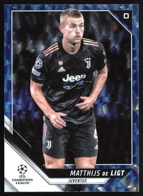 2021-22 Topps UEFA Champions League #44 Matthijs de Ligt Icy Blue Foil - Image 1 of 2