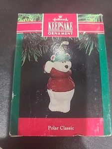 Polar Classic`1991`This Polar Bear Playing The Polar Classic,Hallmark Ornament - Picture 1 of 12