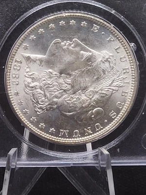 1882 MS63 PCGS OLD RATTLER MORGAN SILVER DOLLAR DDO - Image 1 of 4