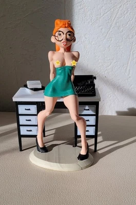 Figurine Sexy Style Mademoiselle Jeanne au Bureau Gaston Lagaffe 17 cm - Immagine 1 di 4