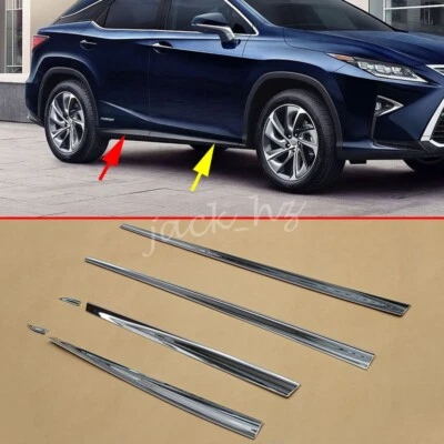 Chrome Door Body Skirts Moulding Trims For Lexus RX 2016-2022 Accessories - Image 1 of 4
