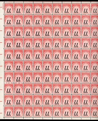 United States 1978-1985 Postage Dues Scott# J102-J104 Full Sheets Mint XF OG NH - Image 1 of 3