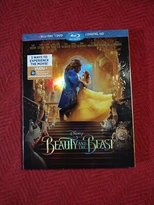 Beauty and the Beast (Blu-ray/DVD, 2017, 2-Disc Set, With Slipcover) - Image 1 of 4