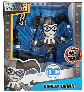 Jada Toys Metals DC Comics Harley Quinn 6" Monochrome Die-Cast Figure M381 NEW - Picture 1 of 2