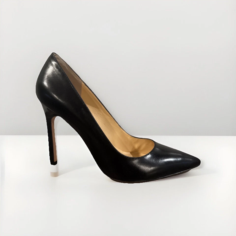 Ivanka Trump 黑色皮革高跟鞋 9 Carra 码 — 第 1/4 张图片