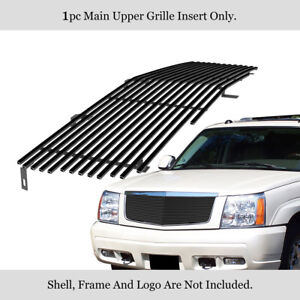 Fits 2002-2006 Cadillac Escalade/EXT/ESV Main Stainless Black Billet Grille