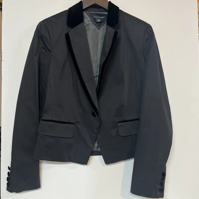 Women’s Size 8 Tommy Hilfiger Black Blazer Suit Jacket With Shoulder Pads Foto 1 de 4