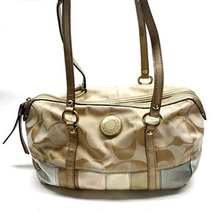 COACH SOHO SIGNATURE MULTI-COLOR STRIPE SATCHEL F19560 - Picture 1 of 12