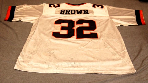 Men's Size 52 "True School Authentics" Syracuse Jim Brown Jersey Cover