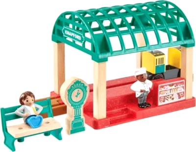 Thomas & Friends 8 piezas Fisher Price madera estación de tren Knapford juego de juguetes Foto 1 de 3