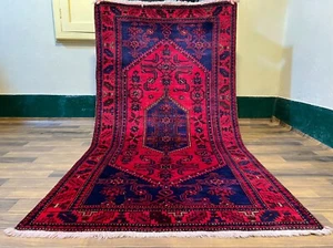 3x6 Antique gorgeous handmade Afghan rug, any room decoration. Details Below. - Picture 1 of 13