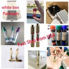 USA SHIP empty carts 0.8ml/1.0ml Ceramic Carts Gold Pen Tank Cartridge