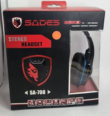 Sades Gaming Headset SA-708 BLUE/BLACK - Image 1 of 4