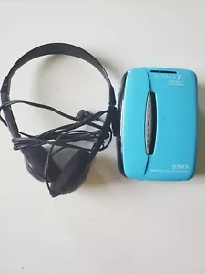 Reproductor de casete estéreo AM/FM Jensen de colección modelo SCR-50-AQ probado azul - Imagen 1 de 5